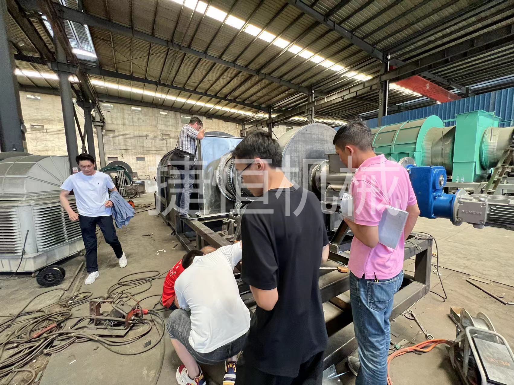 炭化機(jī)筒體材質(zhì)檢測